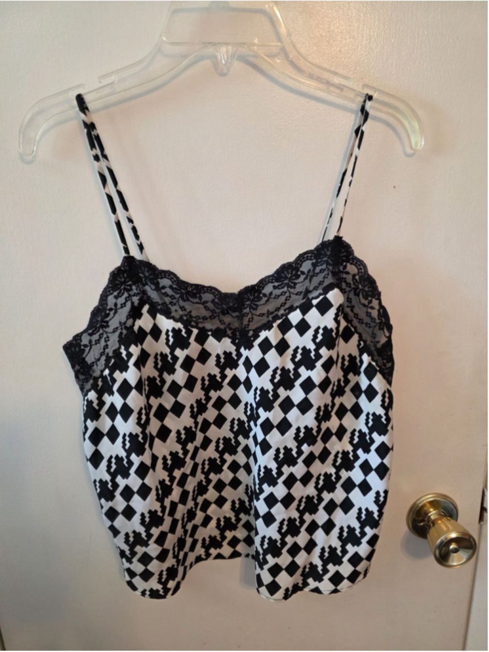Vtg Victoria's Secret Gold Label Camisole Small Satin Lace Y2k Punk Rock